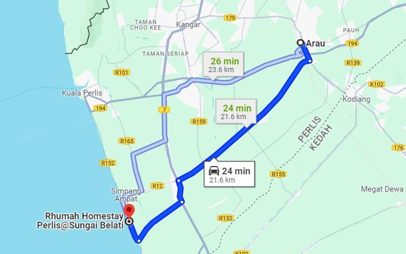 فيلا Rhumah Sungai Belati Simpang Empat  المظهر الخارجي الصورة